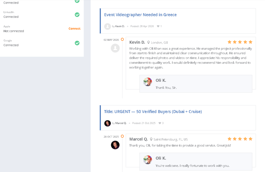 Peopleperhour client review for OMAR IT